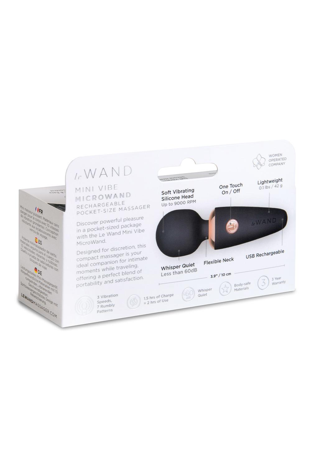 LE WAND MINI MICRO WAND BLACK