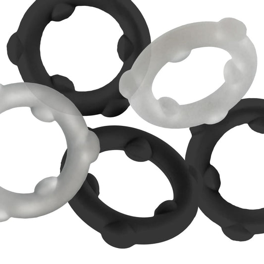 Gearheads 5-Pack Spinner Rings Black/Vapor