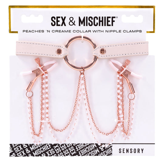 Peaches βn CreaMe Collar with Nipple Clamps