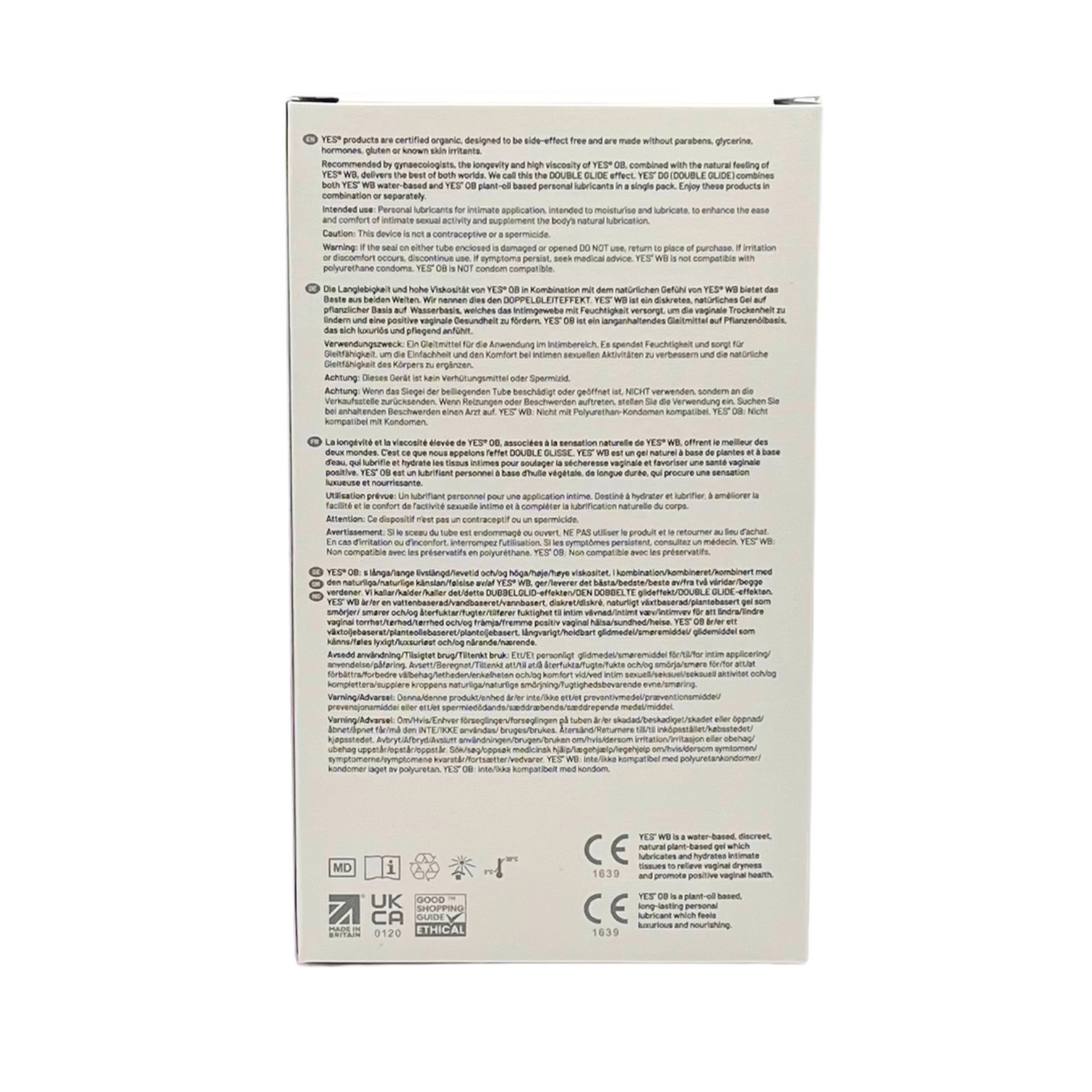 DG (Double Glide) WB Water Based and OB Plant-Oil Based