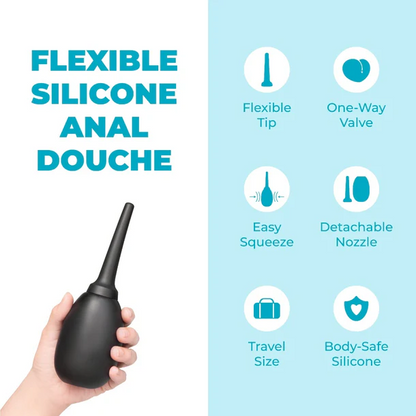 FLEXIBLE SILICONE ANAL DOUCHE
