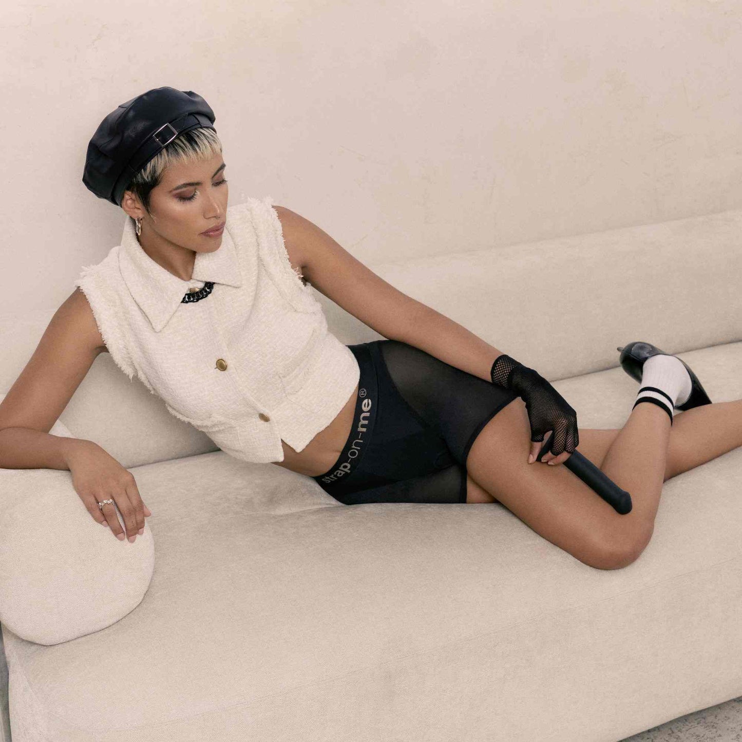 HARNESS LINGERIE HALO - S - BLACK