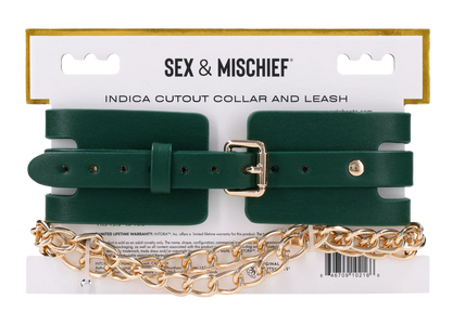 Indica Cutout Collar and Leash