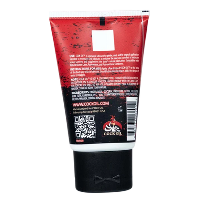 Cock Oil Water-Based Lubricant – Squeeze Tube 2 oz