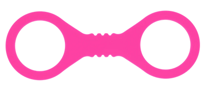 Small Hot Pink Silicone Cuffs