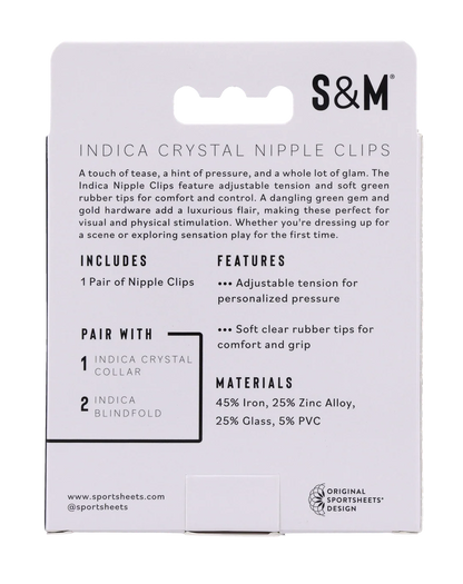 Indica Crystal Nipple Clips