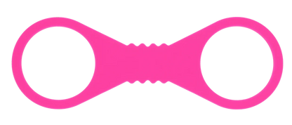 Large Hot Pink Silicone Cuffs