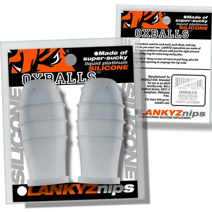 Lankyz Silicone Nipsuckers Clear Silicone