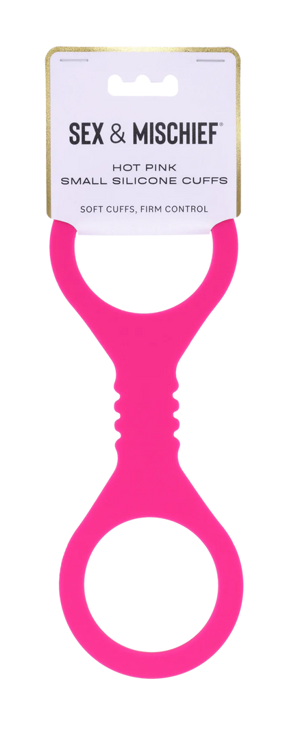 Small Hot Pink Silicone Cuffs