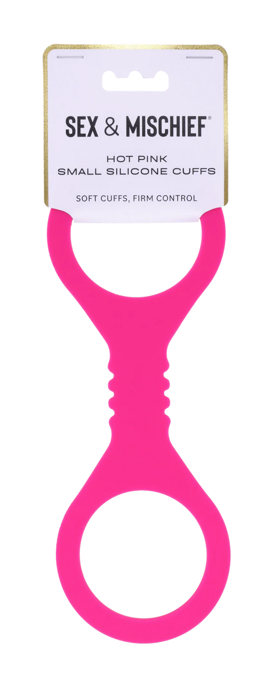 Small Hot Pink Silicone Cuffs