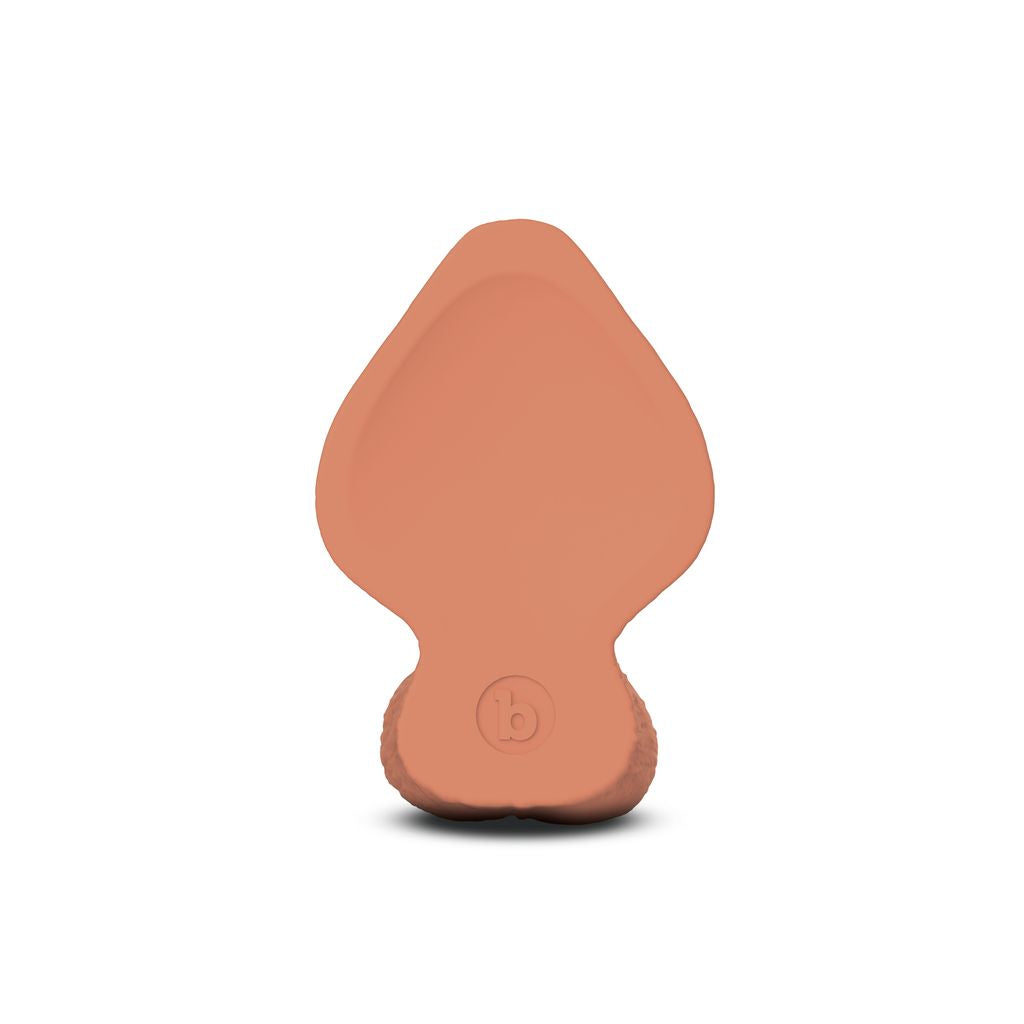 b-Vibe Slipskin Realistic Silicone Dildo 7" Girthy - Mocha