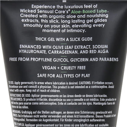 Aloe Vera Based Lube 4oz