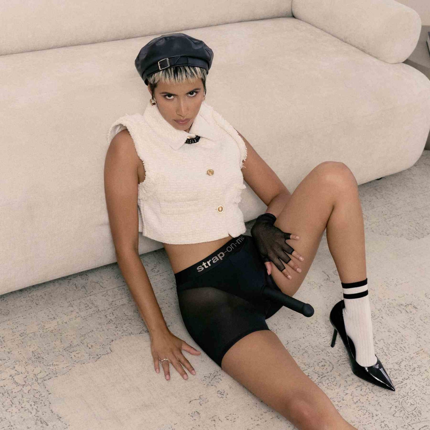 HARNESS LINGERIE HALO - M - BLACK